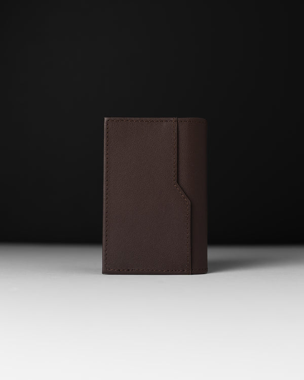 BILLETERA DE CUERO GENUINO LOKI DARK BROWN