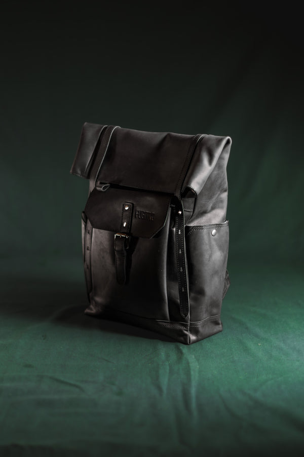 Mochila de Cuero Gefjon Negra