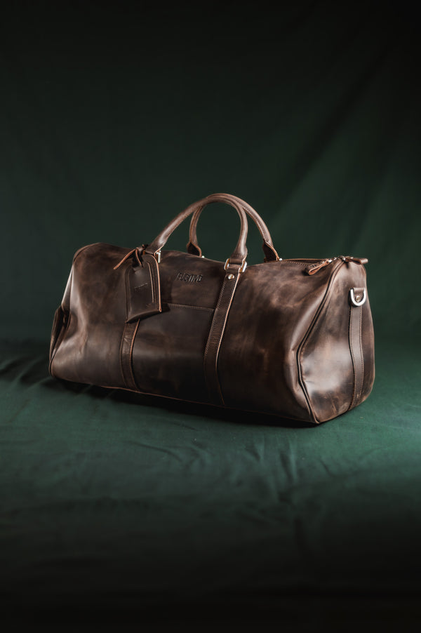 Bolso de Cuero Björn Café Oscuro