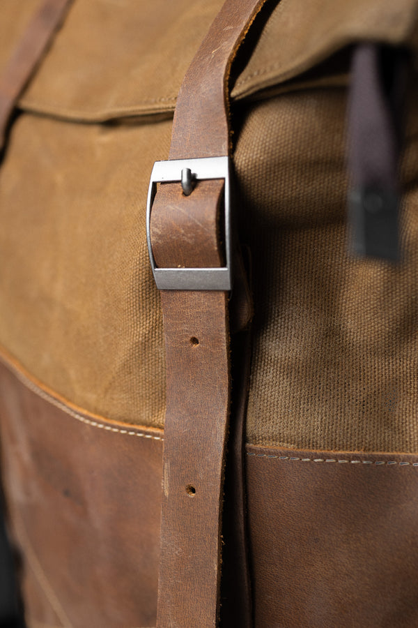 MOCHILA DE LONA GARM BROWN