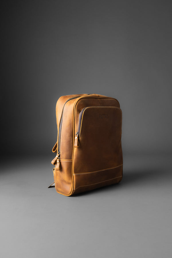 MOCHILA DE CUERO FENRIR LIGHT BROWN