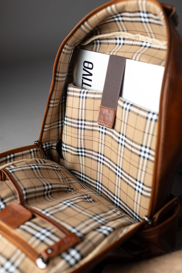 MOCHILA DE CUERO GENUINO IDUN