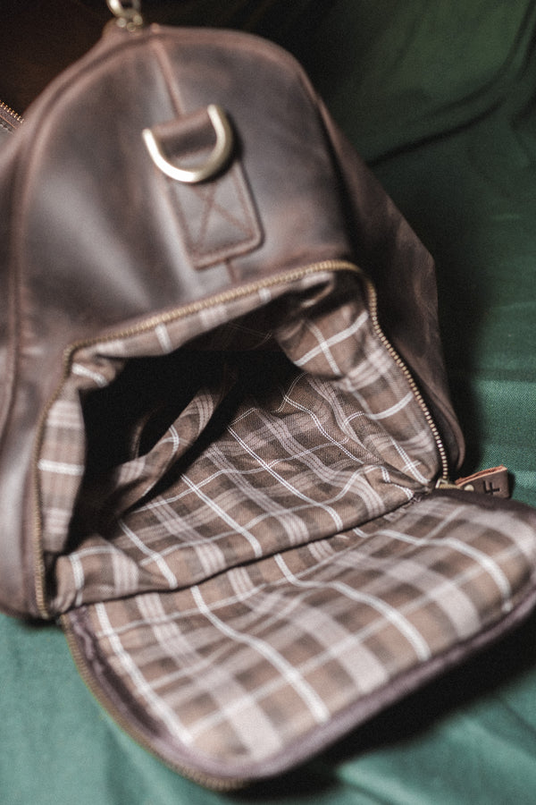 Bolso de Cuero Björn Café Oscuro