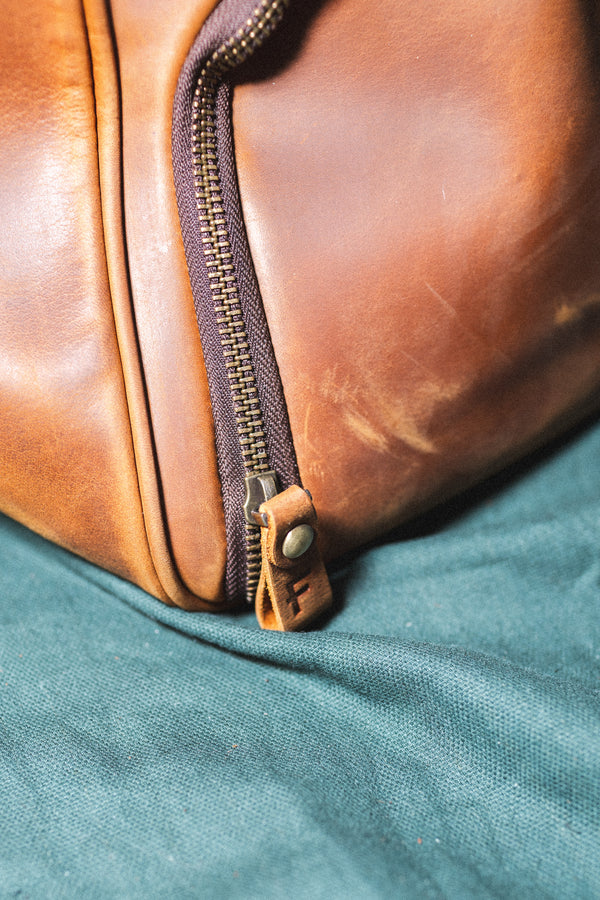 Bolso de Cuero Björn Café Claro