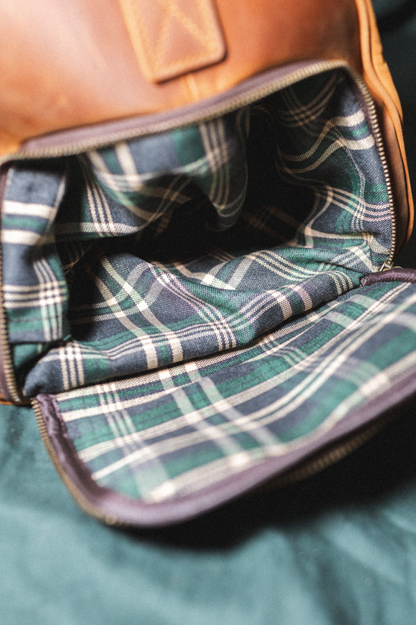 Bolso de Cuero Björn Café Claro