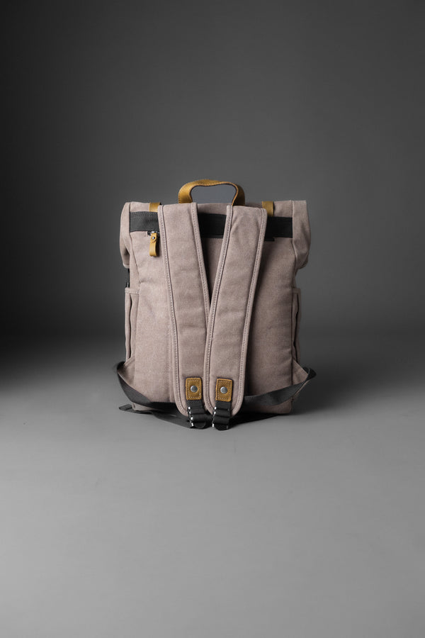 MOCHILA DE LONA NJORD CANELA