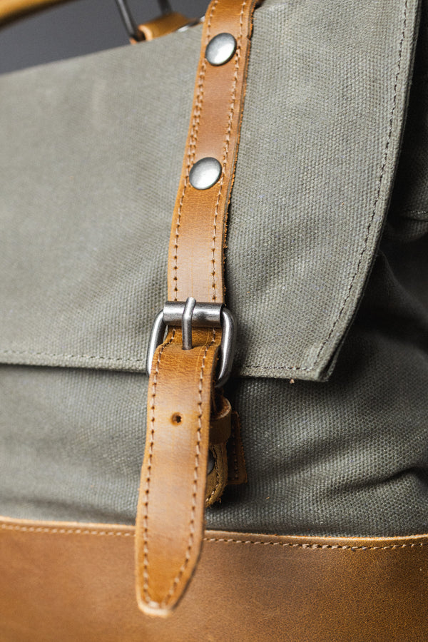 MOCHILA DE LONA SKIRNIR GREEN