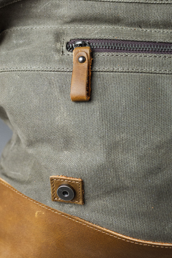 MOCHILA DE LONA SKIRNIR GREEN