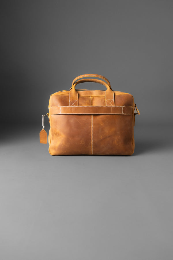 MALETÍN DE CUERO GENUINO HUGIN