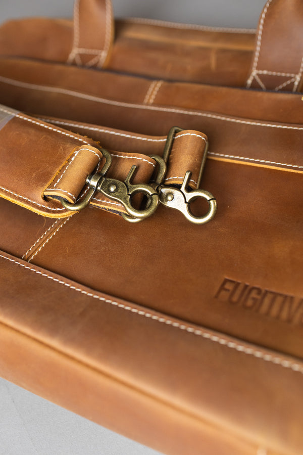 MALETÍN DE CUERO GENUINO HUGIN