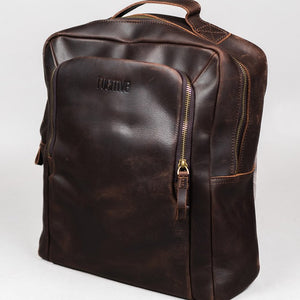 mochila de cuero