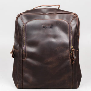 Mochila de cuero Balder dark brown