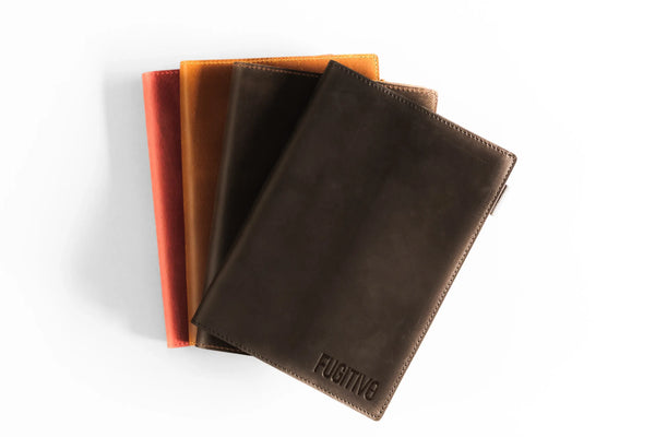 LIBRETA TAPA DE CUERO HOENIR - Negro