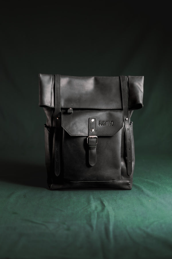 Mochila de Cuero Gefjon Negra