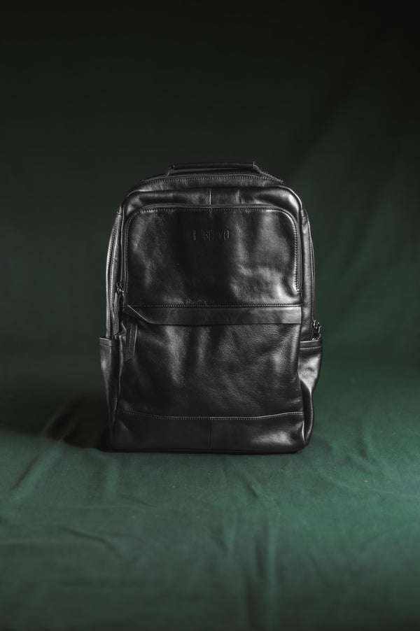 Mochila de Cuero Idun Negra