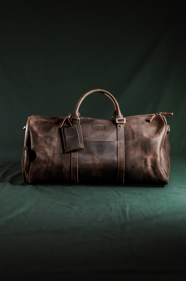 Bolso de Cuero Björn Café Oscuro