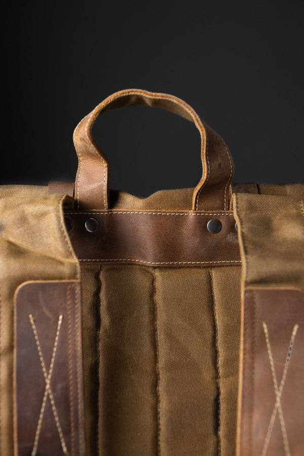 MOCHILA DE LONA GARM BROWN