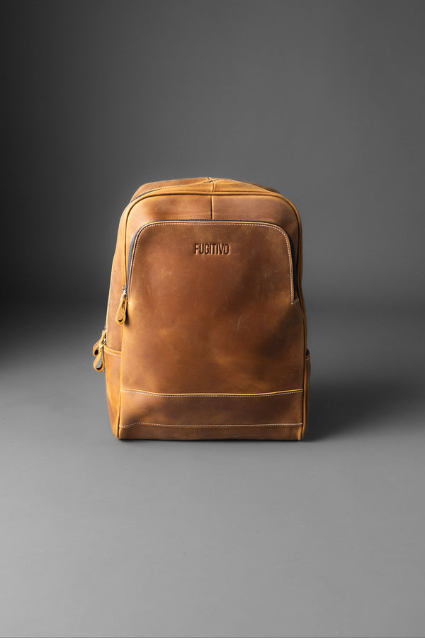 MOCHILA DE CUERO FENRIR LIGHT BROWN