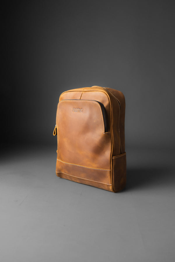 MOCHILA DE CUERO FENRIR LIGHT BROWN