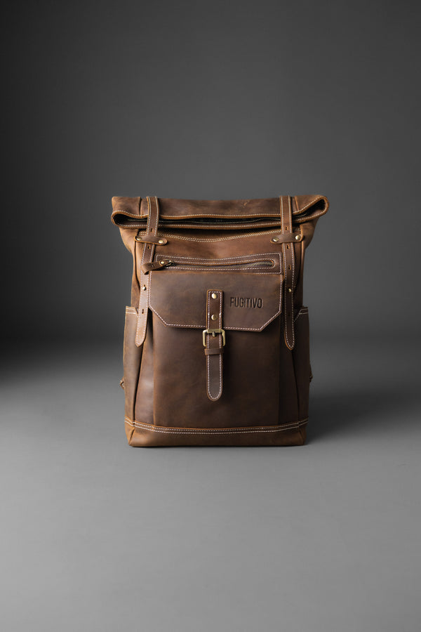 MOCHILA DE CUERO GENUINO GEFJON