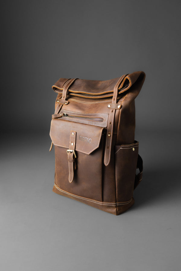 MOCHILA DE CUERO GENUINO GEFJON