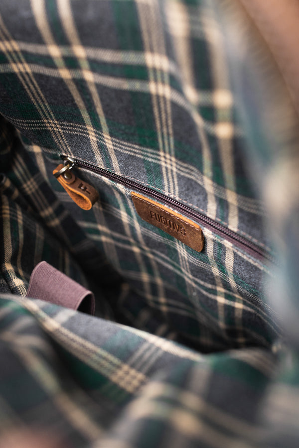 MOCHILA DE CUERO GENUINO GEFJON