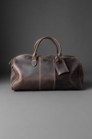 Bolso de Cuero Tyr Café Oscuro