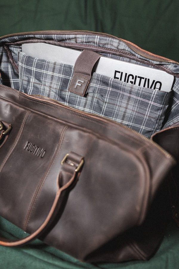 Bolso de Cuero Tyr Café Oscuro