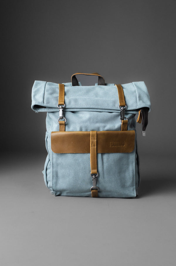 MOCHILA DE LONA NJORD AQUA