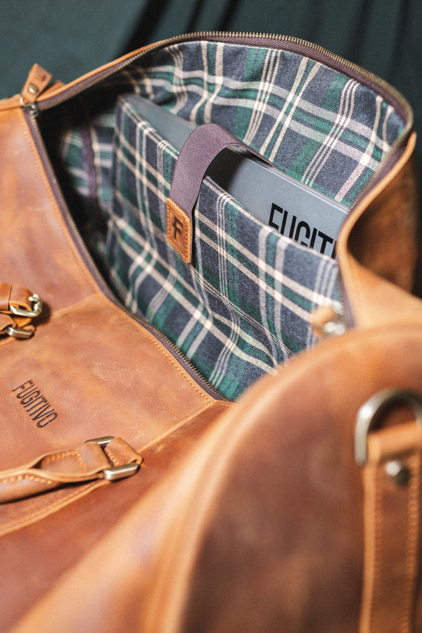 Bolso de Cuero Björn Café Claro