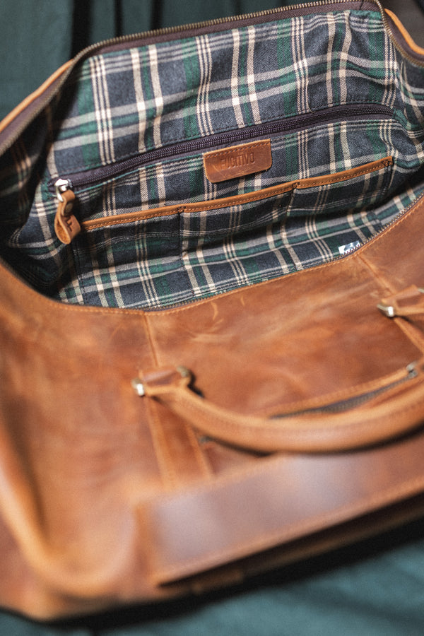 Bolso de Cuero Björn Café Claro
