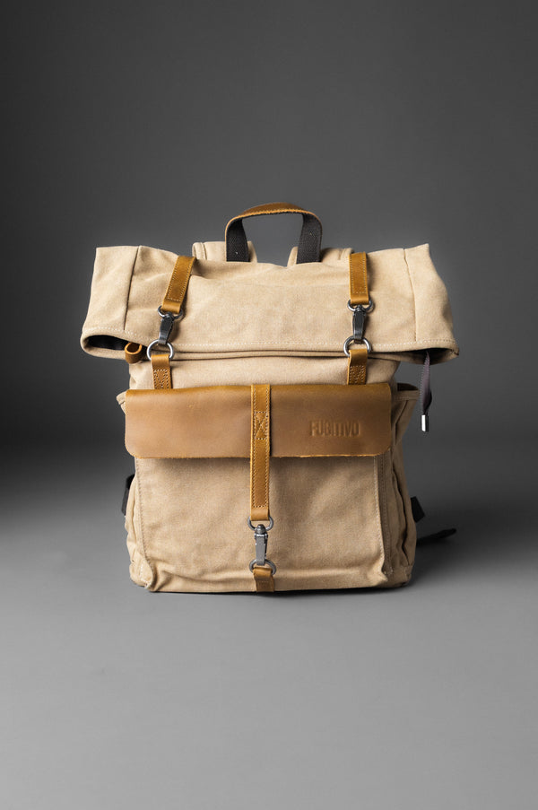 MOCHILA DE LONA NJORD KHAKI