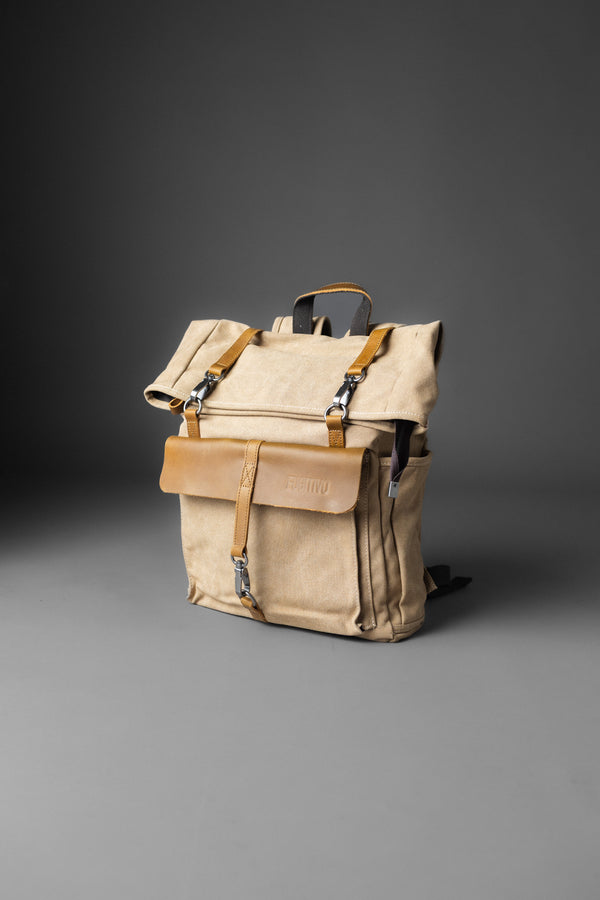 MOCHILA DE LONA NJORD KHAKI