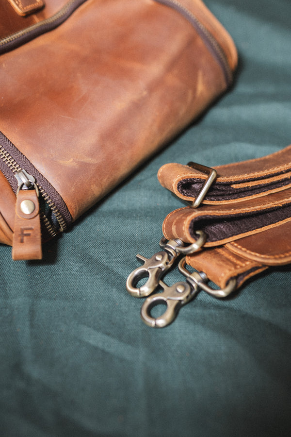 Bolso de Cuero Björn Café Claro