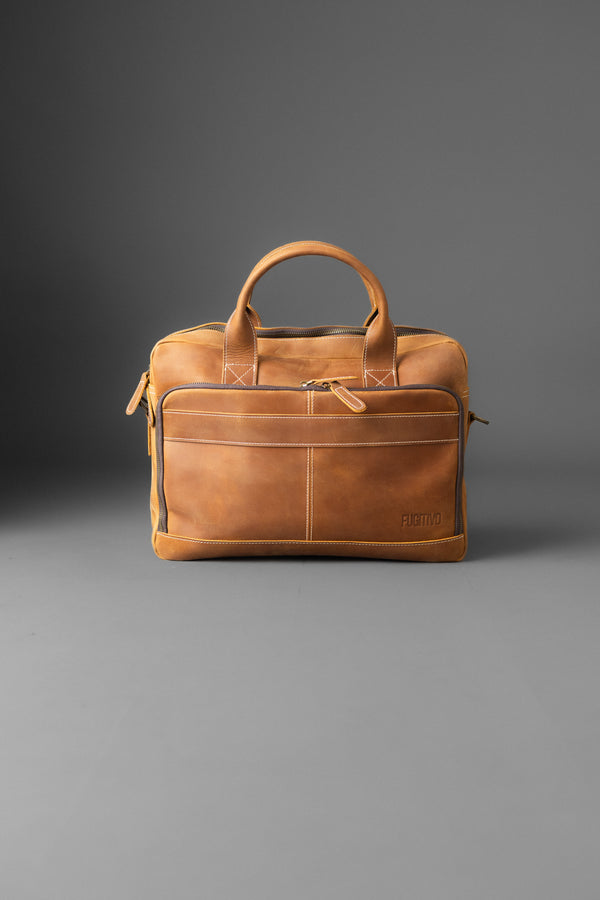 MALETÍN DE CUERO GENUINO HUGIN