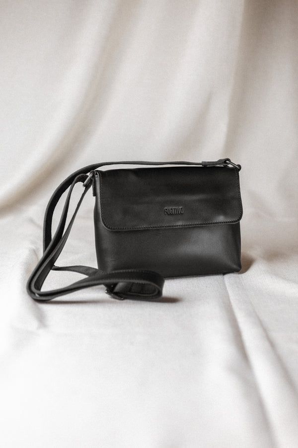 Cartera de cuero Eira Negra